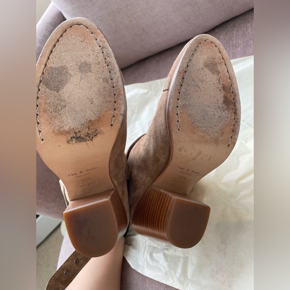 Rag & Bone Harrow Boot in camel suede - Picture 5 of 12